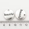 Tibetan Style Alloy Pendants X-TIBEP-Q078-16AS-RS-3