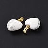 Natural Howlite Pendants G-I311-A31-G-3