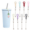 8Pcs 8 Colors Acrylic Straw Pendant Beadable Bar HJEW-TA0001-48-1