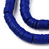 Handmade Polymer Clay Beads Strands CLAY-R089-6mm-112-4