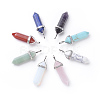 Natural & Synthetic Mixed Gemstone Pointed Pendants G-X0005-08P-2