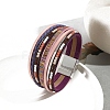 Bohemia PU Leather Cord Multi-strand Bracelets PW-WG69AB3-04-1