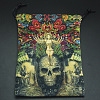 Double-Sided Printed Velvet Tarot Cards Storage Drawstring Bags ZODI-PW0002-02J-1