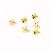 Brass Cup Pearl Peg Bails Pin Pendants KK-E280-24G-2