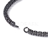 Brass Rhinestone Tennis Slider Bracelet Makings KK-E068-VD015-4-2