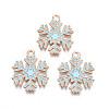 Christmas Style Alloy Enamel Pendants ENAM-Q442-68A-1