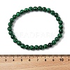 Synthetic Malachite(Dyed) Bead Stretch Bracelets BJEW-K212-A-031-3