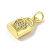 Brass Micro Pave Cubic Zirconia Charms KK-M283-28A-01-2