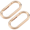 6Pcs Alloy Spring Gate Rings FIND-SP0001-24KCG-6