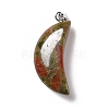 Natural Unakite Pendants G-F714-03E-2