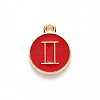 Alloy Enamel Pendants ENAM-S124-01B-07I-2