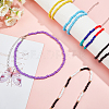 15Pcs 15 Styles Round Glass Seed Beads Choker Necklaces NJEW-AR0001-01-4
