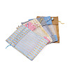 30Pcs 6 Colors Cotton & Organza & Burlap Packing Pouches Drawstring Bag ABAG-MB0001-09-2