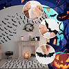 8 Bags Halloween Theme PVC Plastic Artificial 3D Bat Decorations DIY-SP0005-38-3