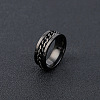 304 Stainless Steel Rotatable Chain Finger Rings for Men FS-WG60CA3-39-1