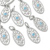 SHEGRACE Brass Micro Pave Cubic Zirconia Pendants XGRQ4G259-550P-1