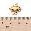 Brass Micro Pave Clear Cubic Zirconia Box Clasps KK-C075-18G-3