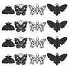 24Pcs 4 Style Alloy Enamel Pendants FIND-SC0005-08-1