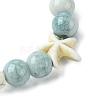 Synthetic Turquoise Beaded Stretch Bracelets for Women BJEW-TA00574-02-4
