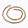 Electroplate Non-Magnetic Synthetic Hematite Beads Strands G-F510-03G-4mm-2