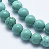 Natural Magnesite Beads Strands G-K244-02-8mm-02-3