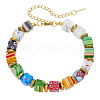 Millefiori Lampwork Beaded Bracelets for Women WGC5980-01-2