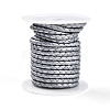 Braided Cowhide Leather Cord NWIR-N005-01L-4mm-1