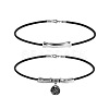 Flat Round Alloy Pendant Double Layer Necklaces WG187C7-01-3