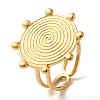 Ion Plating(IP) 304 Stainless Steel Finger Rings RJEW-C109-04G-1