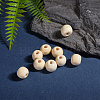 Natural Wood Beads X-TB10mmY-8-5