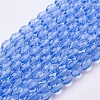 Glass Beads Strands X-GC891Y-6-1