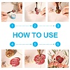 DIY Letter Scrapbook Brass Wax Seal Stamps and Wood Handle AJEW-P068-B04-6