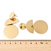 304 Stainless Steel Dangle Stud Earrings EJEW-P315-02B-G-2