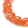 Transparent Electroplate Glass Beads Strands LS-EGLA-N013-T6mm-B09-3