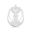 Non-Tarnish 201 Stainless Steel Yoga Theme Pendants STAS-S105-LA723-1-1