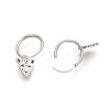 925 Sterling Silver Huggie Hoop Earrings STER-D033-20ASP-3