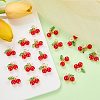 50Pcs Glass Pendants PALLOY-SZ00001-3