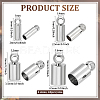 160Pcs 4 Styles Brass Cord Ends KK-PH0011-71-2