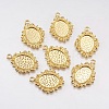 Alloy Pendant Cabochon Settings EA500Y-NFG-1