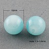 Imitation Jade Glass Round Beads Strands X-DGLA-S076-10mm-19-1