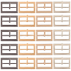 20Pcs 4 Colors Alloy Belt Buckles FIND-CL0001-36A-1