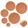 10 Pcs 5 Style Flat Round Felt Fabric DIY-PH0009-24D-1