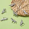 Tibetan Style Alloy Howling Wolf Pendants X-LF1753Y-4