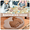 5Pcs MDF Wood Ceramic Clay Craft Mold Set DIY-WH0349-400B-5
