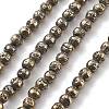 Electroplated Natural Lava Rock Beads Strands G-A251-B01-01J-2