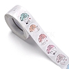 500 Adorable Round Cartoon Stickers in 6 Designs X-DIY-B010-01-2