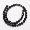 Natural Black Agate Bead Strands X-G-K166-13-8mm-05-2