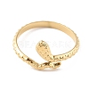 304 Stainless Steel Snake Open Cuff Rings RJEW-D002-47G-1