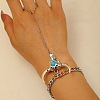Alloy and Synthetic Turquoise Ring Bracelets for Women FS-WG192DC-01-1