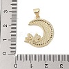 Brass Micro Pave Clear Cubic Zirconia Pendants KK-I712-48G-04-3